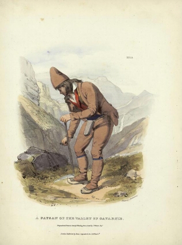 The Costumes of the French Pyrenees N° 13 – A Paysan of the Valley of Gavarnie