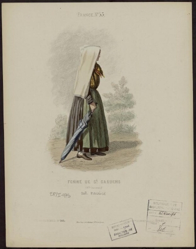 France N° 53, Musée de Costumes N° 265 – Femme de Saint-Gaudens (Haute-Garonne)