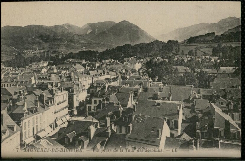Bagnères-de-Bigorre – Vue prise de la Tour des Jacobins – LL – 7