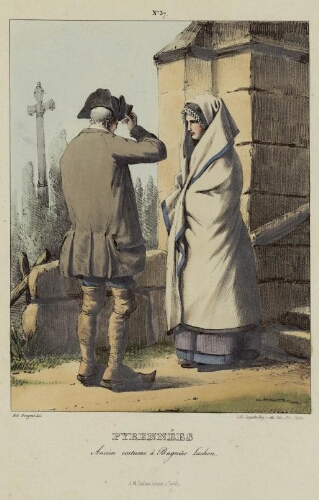 Costumes des Pyrénées N° 37 – Pyrénnées : Ancien costume à Bagnère Luchon