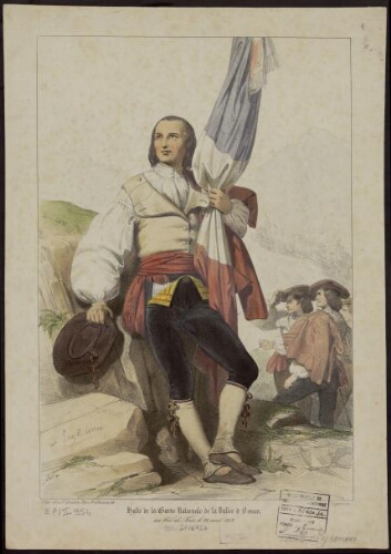 Halte de la Garde Nationale de la Vallée d'Ossau au Col de Torte le 25 avril 1843