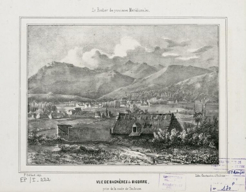 Vue de Bagnères-de-Bigorre, prise depuis la route de Toulouse