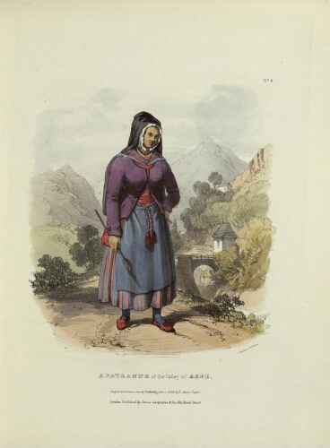 The Costumes of the French Pyrenees N° 4 – A Paysanne of the Valley of Aspe
