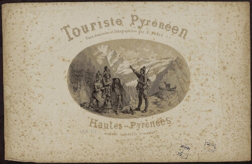 Touriste Pyrénéen, vues dessinées et lithographiées par E. Paris [page de titre album]
