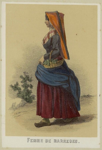 Costumes des Pyrénées – Femme de Barreges