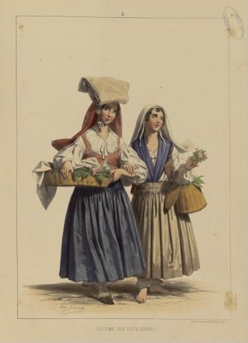 Costumes Pittoresques de la Vallée d'Ossau et des Pyrénées – Costume des Eaux-Bonnes