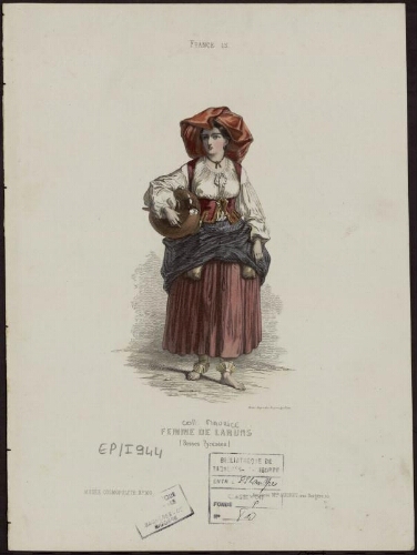 France N° 13, Musée Cosmopolite N° 100 – Femme de Laruns (Basses Pyrénées)