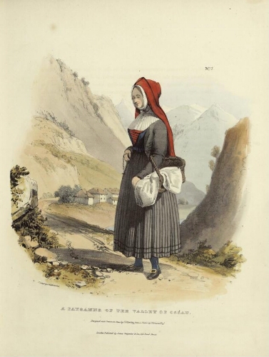 The Costumes of the French Pyrenees N° 7 – A Paysanne of the Valley of Ossau