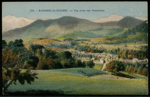 Bagnères-de-Bigorre. - Vue prise des Palomières – 550