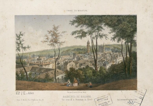France en miniature 587 – Bagnères-de-Bigorre : vue prise de la promenade du kiosque