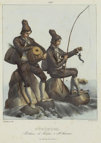 Costumes des Pyrénées N° 15 – Pyrénées : Pêcheurs de truite à St-Sauveur