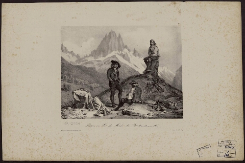 Pâtres au Pic du Midi de Pau (Basses Pyrénées), 1835 – N° 2