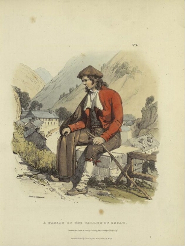 The Costumes of the French Pyrenees N° 6 – A Paysan of the Valley of Ossau